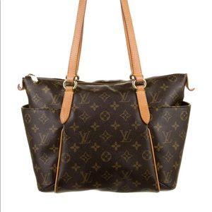 Louis Vuitton Totally Monogram PM Brown Leather Tote